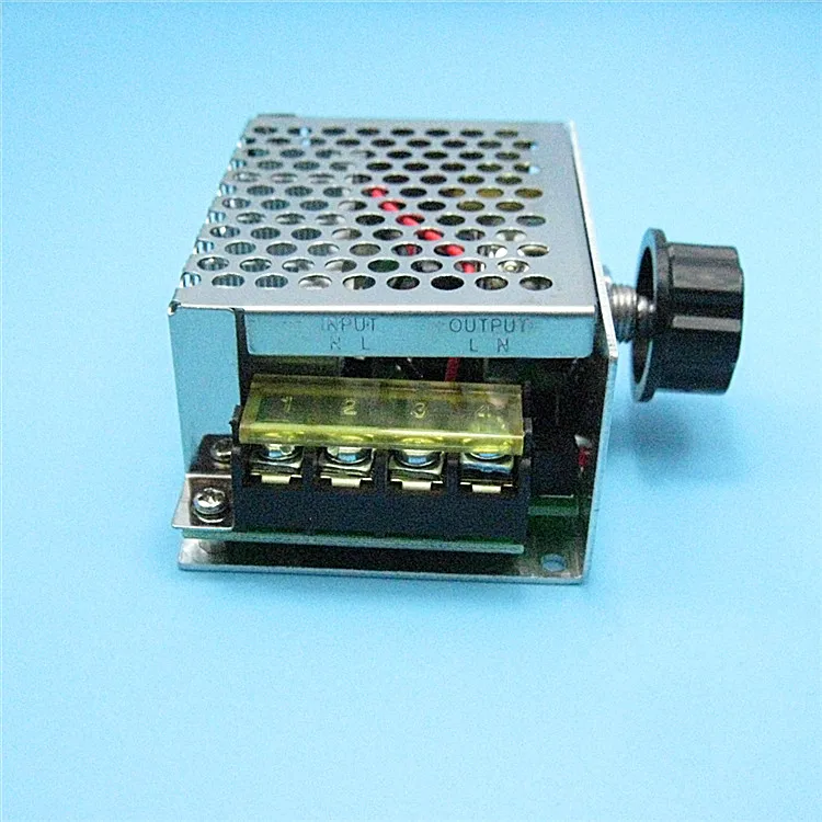 With Switch 4000W High-power Thyristor Electronic Voltage Regulator Dimming Speed Regulation Temperature Regulation with Shell