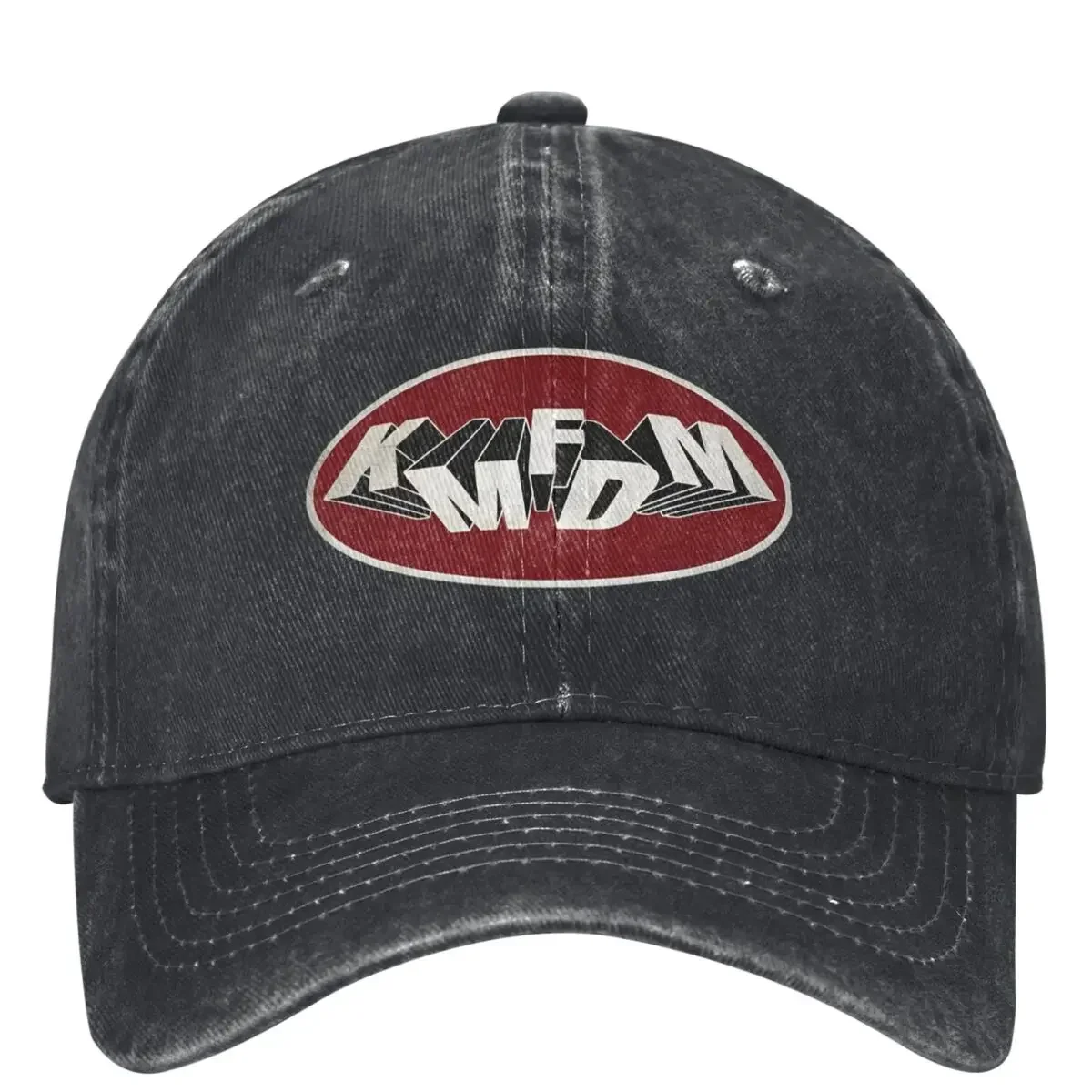 KMFDM Casual Baseball Cap Summer Rock Band Trucker Hat Sunscreen Hunting Camping Snapback Cap Couple Women Funny Baseball Caps