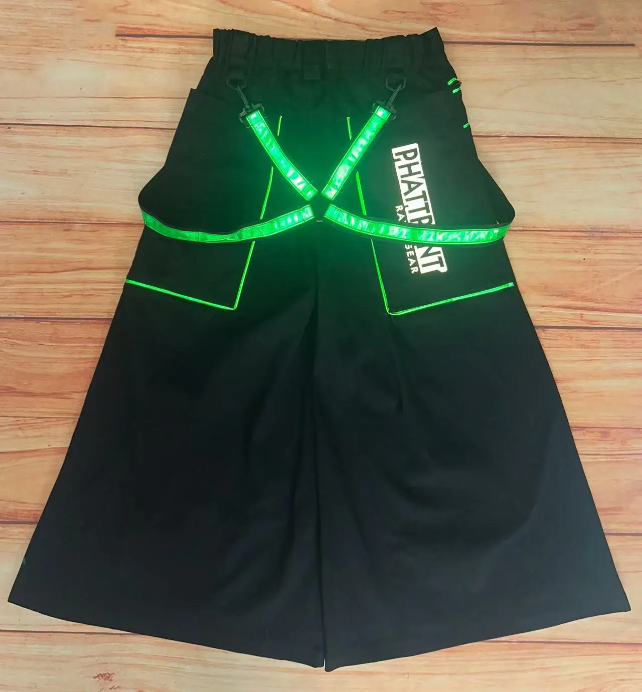 PHATTPANT Phat Celana Shuffle Dance Gaya Lebih Keras Melbourne Shuffle Gaya Keras Gelombang Panas Rave Gelombang Rave Gear Polos Phats C003