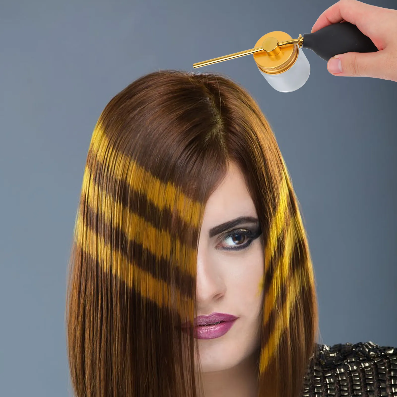 

Спрей-флакон для волокон для наращивания волос с прецизионным распылителем для равномерного нанесения, для домашнего и салонного использования, аппликатор для порошковых волокон для волос