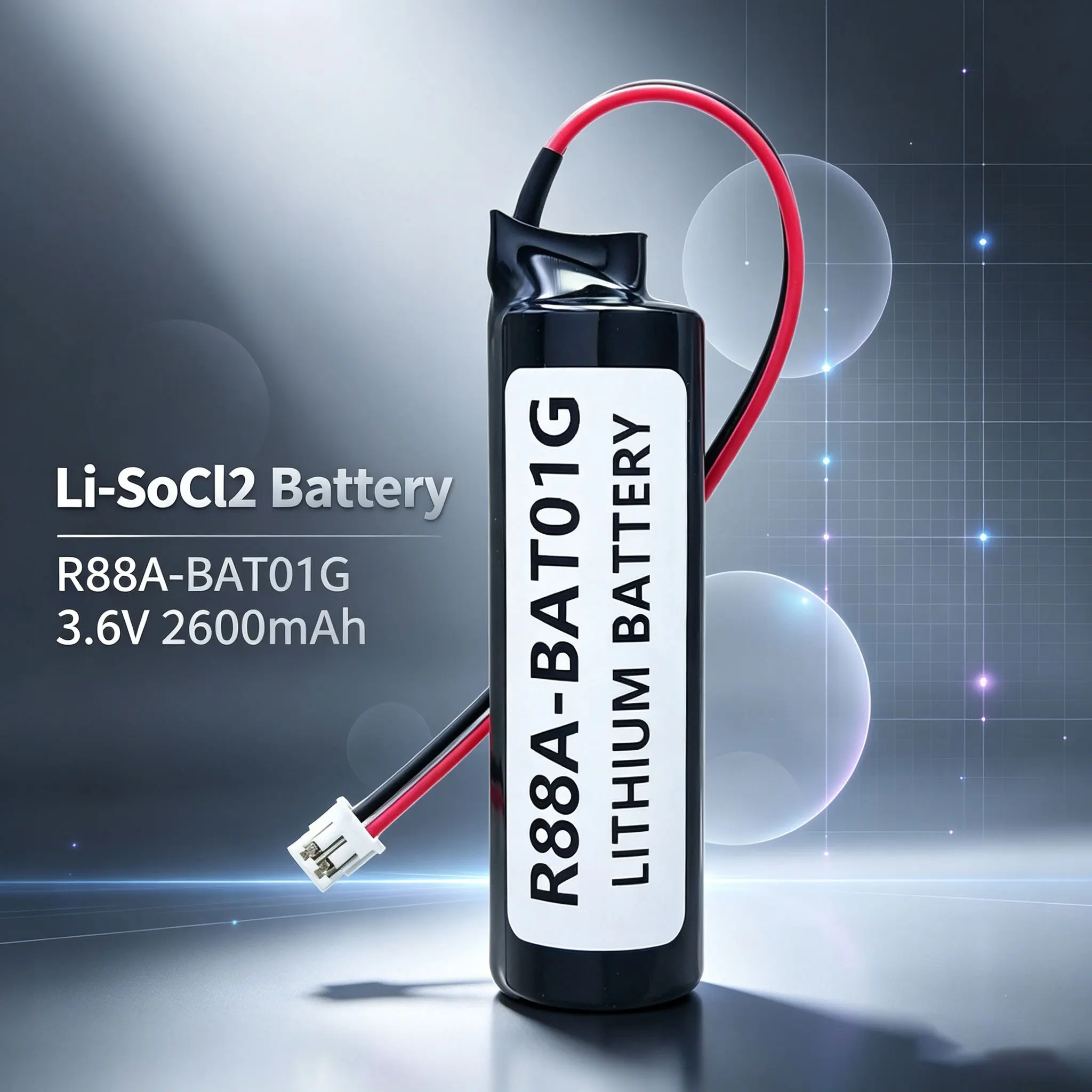 JCBCH R88A-BAT01G Li-SOCl2 battery is suitable for Omron electronic encoders, CNC machine controllers ER6V