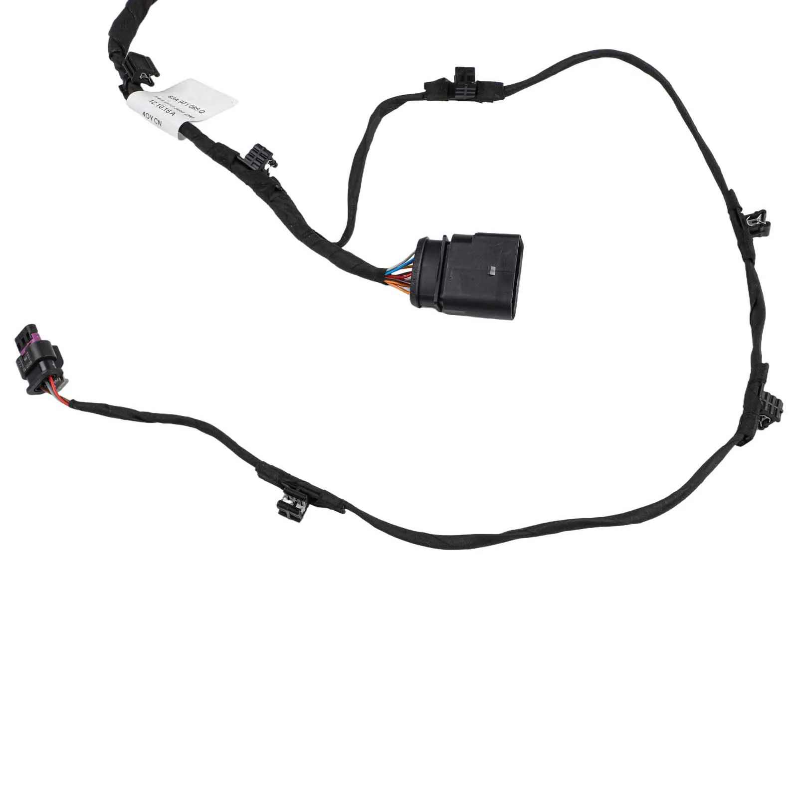 Front Parking Aid Wiring Connector for Q3 F3 OEM 83A971085Q ABS Black Replacement Part Quick Installation and Reliable