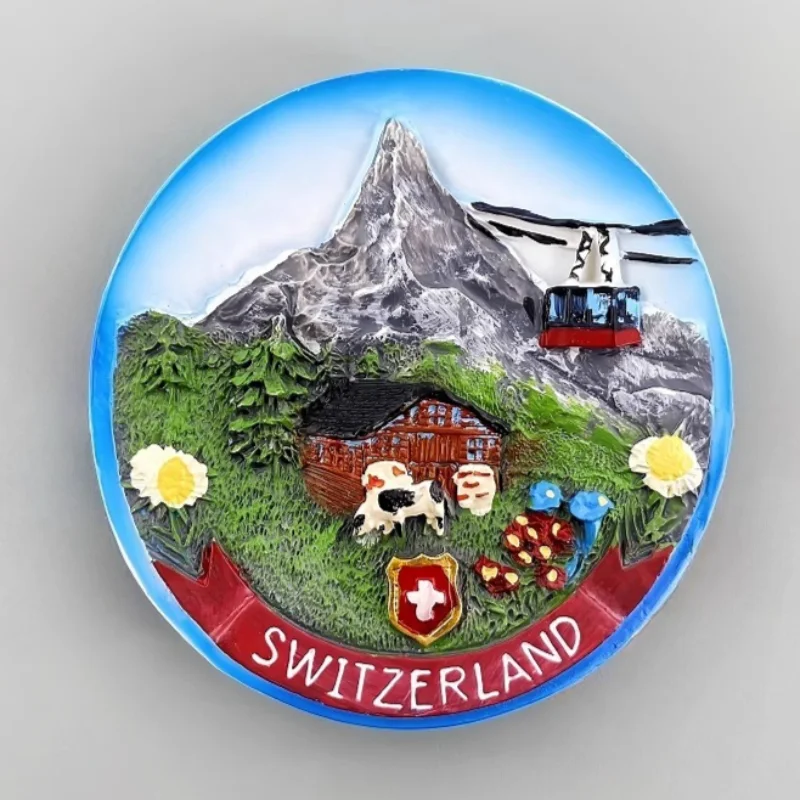 Switzerland Refrigerator Stickers Alps Travel Souvenirs Cheese Zermatt Matterhorn Fridge Magnets Home Decoration Wedding Gifts