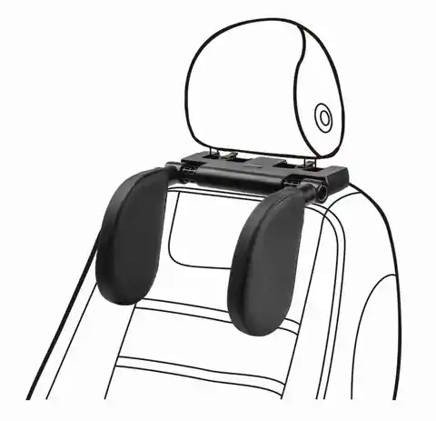 어린이용 자동차 헤드레스트 메모리 폼 360도 조절 가능한 측면 패드 및 원클릭 수면 지원 BMW 벤츠 여행용