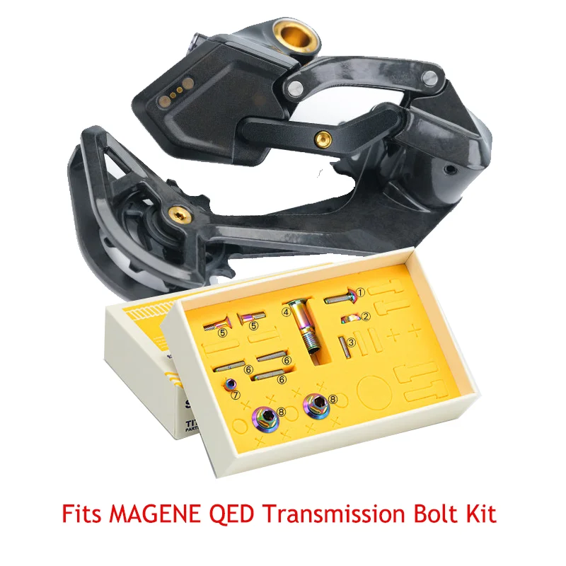 

A Set Titanium Alloy Drivetrain Hardware Bolt Kit Fits for MAGENE QED Bicycle Modification