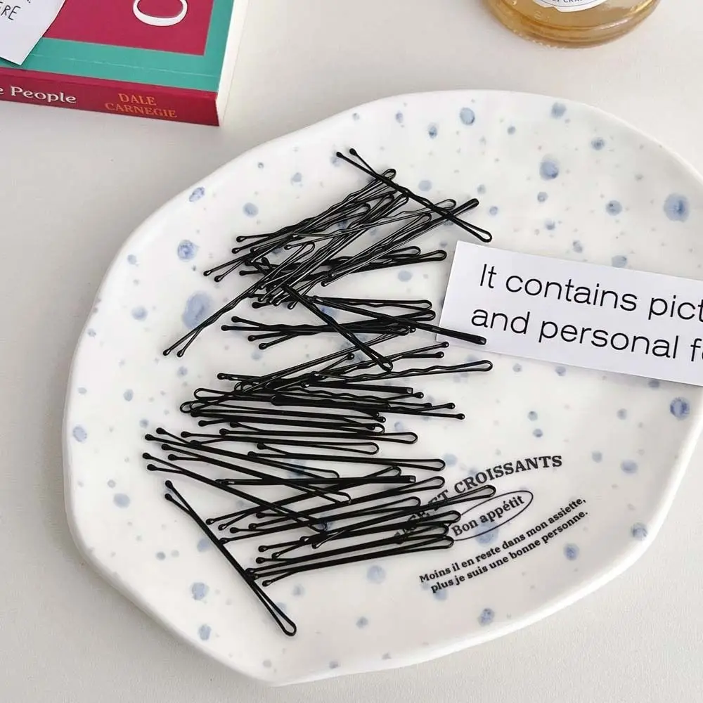 

Невидимый инструмент для укладки волос, аксессуары для волос, заколки для волос, невидимые заколки для волос, головные уборы для девочек, черная заколка для волос, 100 шт., заколки для волос