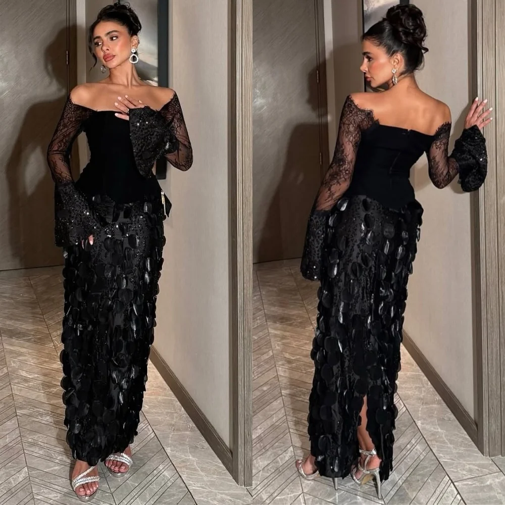 

Модные элегантные джерси с блестками по индивидуальному заказу, плиссированные трапециевидные платья миди с открытыми плечами, сексуальные на заказ