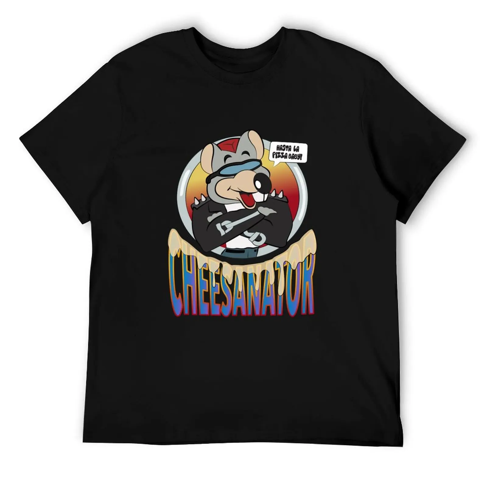 

Copy of Chuck E Cheese Chuck E. Cheese _ Hasta La Pizza Baby T-Shirt cotton t shirts high quality T-Shirt
