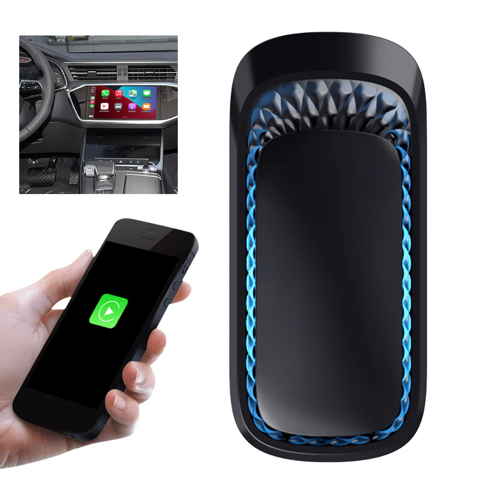 

Wired To Wireless CarPlay AI Box Adapter Dongle Automatic Link Smart Mini AI Box Plug and Play BT WIFI for Wired CarPlay Cars