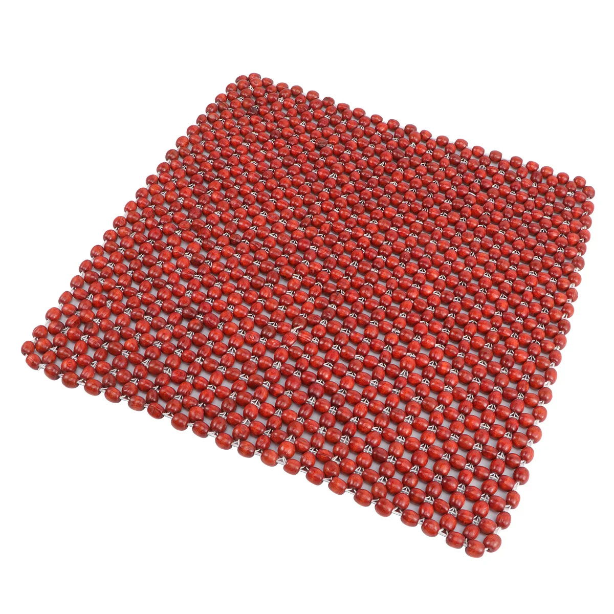 

45x45cm Wood Bead Car Seat Cushion Natural Cool Breathable Summer Car Seat Cover Massage Interior Decoration Mat