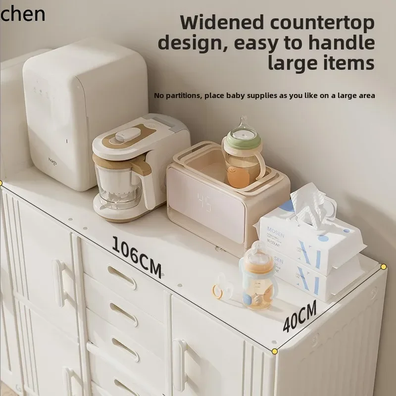 HYS  Feeding Table Baby Storage Cabinet Baby Supplies  Rack  Cabinet Toy Storage