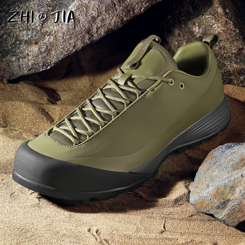 High Quality Men Urban Leisure Shoes Outdoor Hiking Mountaineering Anti Slip Shoes Fashionable Rotating Buckle Mesh Footwear