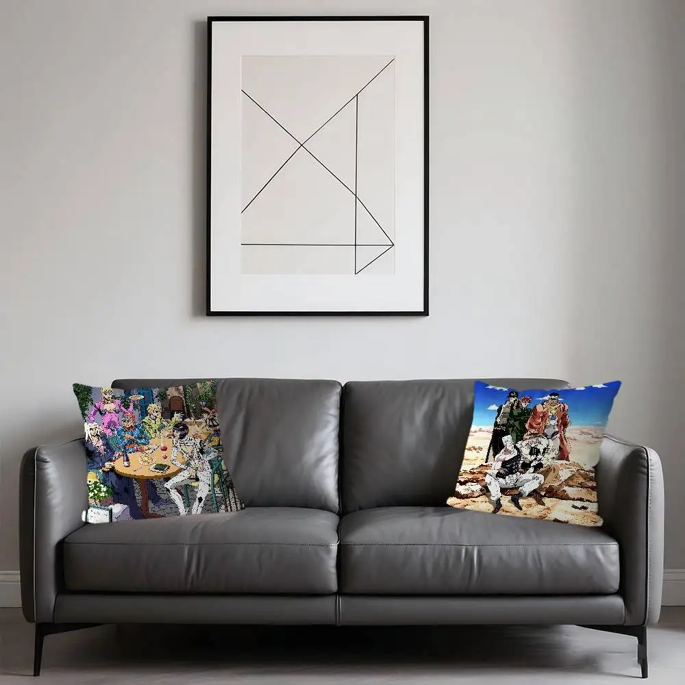 JoJos Bizarre Adventure Cushion Cover Decorative Pillow Sofa Home Decor Case Pillow Cases