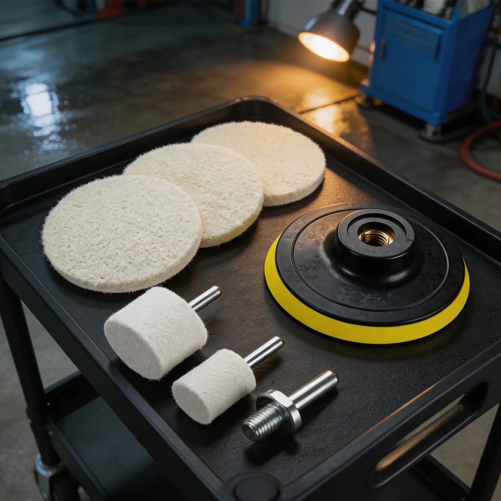 Brand New Polishing Wheel Polishing Pad Felt+plastic For Car Polisher Kit Polishing Polishing Plate Accessories