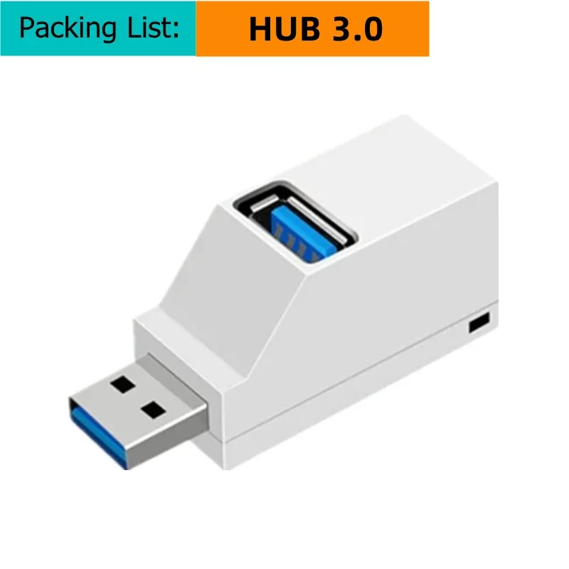 

Концентратор USB 3,0 на 3 порта, портативный USB-разветвитель для быстрой передачи данных для компьютера, ноутбука, док-станция 2,0, адаптер концентратора, аксессуары для ПК