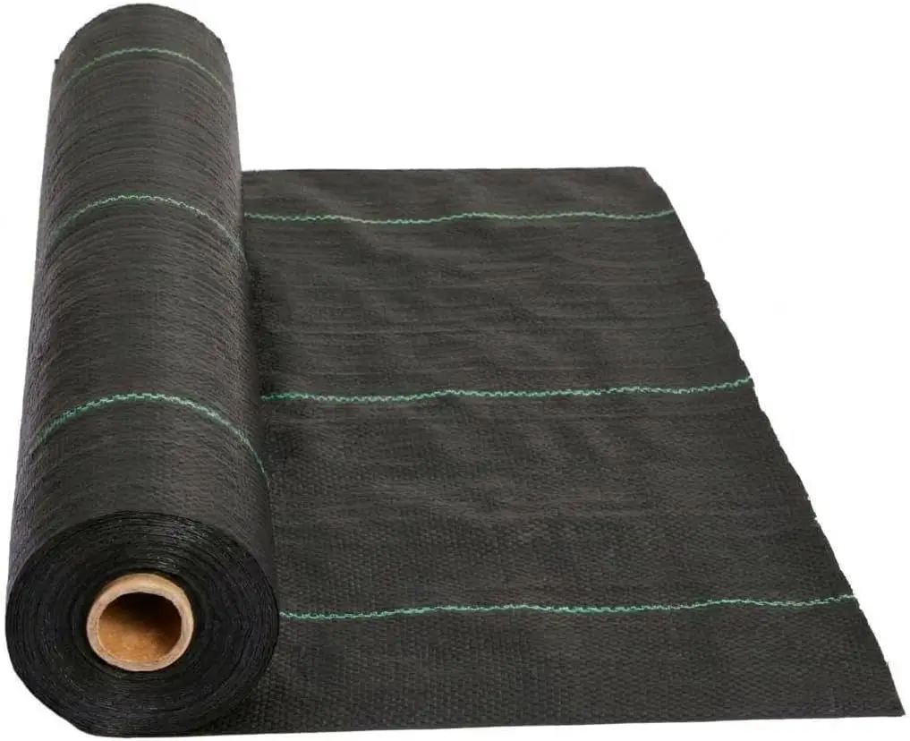 

Heavy Duty Weed Barrier Landscape – 3.2oz UV Stabilized Geotextile, Permeable Ground Cover for Garden Beds, Landscap