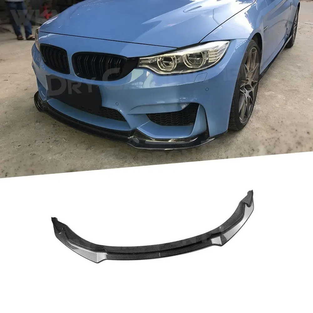 

Carbon Fiber Front Bumper Lip Splitter Chin Cover Trim Spoiler for BMW 3 4 Series F80 M3 F82 F83 M4 2015-2020 ABS