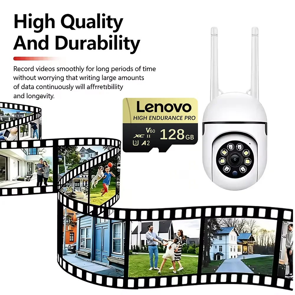 Lenovo High Speed Micro SD Card Memory Card 512GB 4K Full HD Video Compatible with Phone GoPro Action Camera 64GB 128GB 256GB view 5