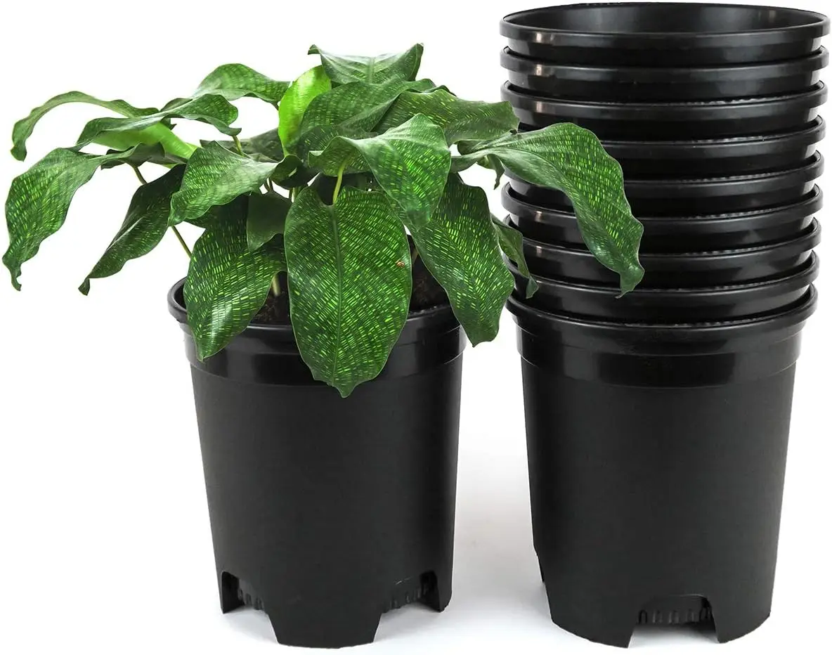 

Wholesale Bulk Nursery Pot Black Plastic Planters 30-Pack 1 Gallon Pots for Outdoor Indoor Plants Gardening Flower with