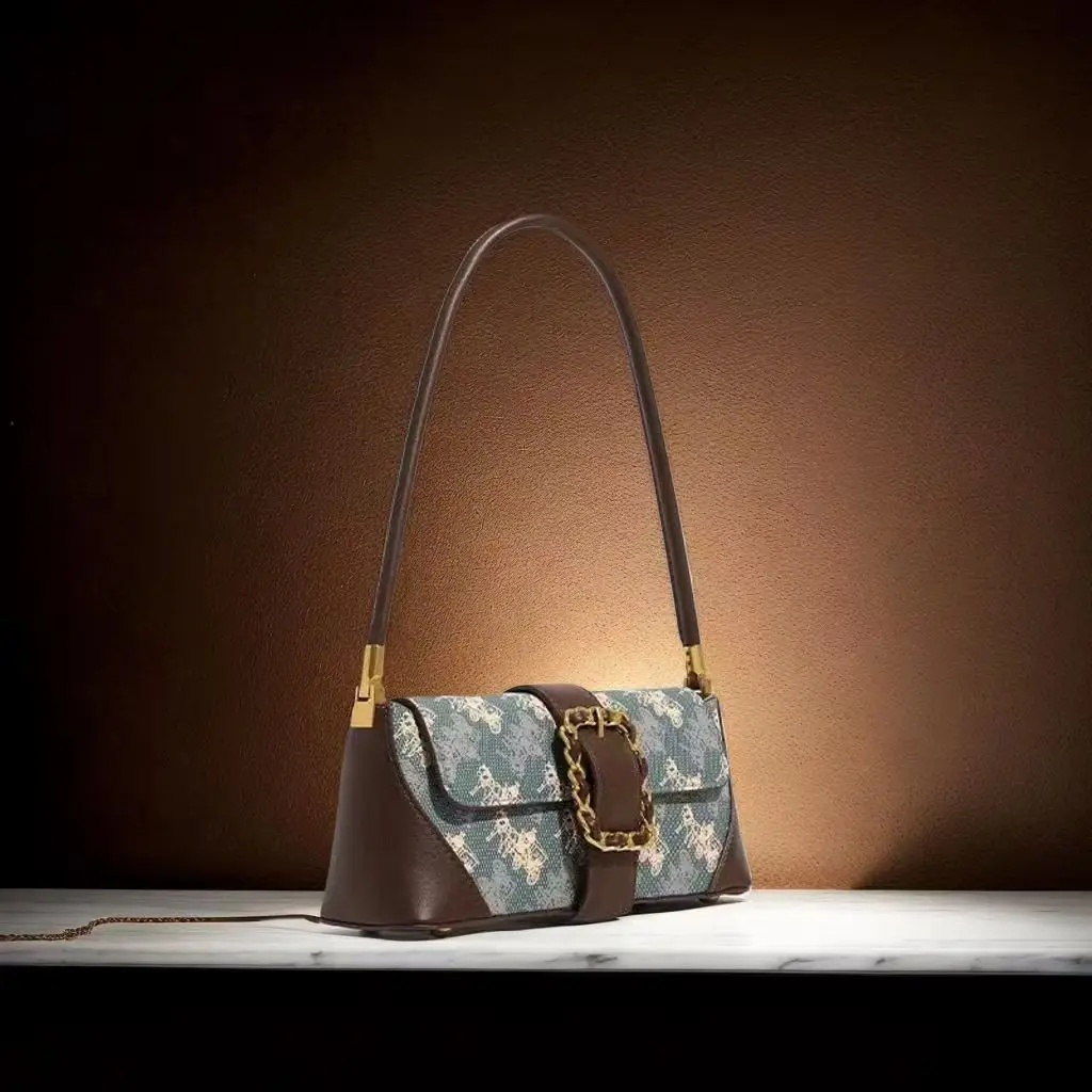 

2025 Light luxury retro handbag, fashionable and beautiful casual chain single-shoulder commuter women's bag