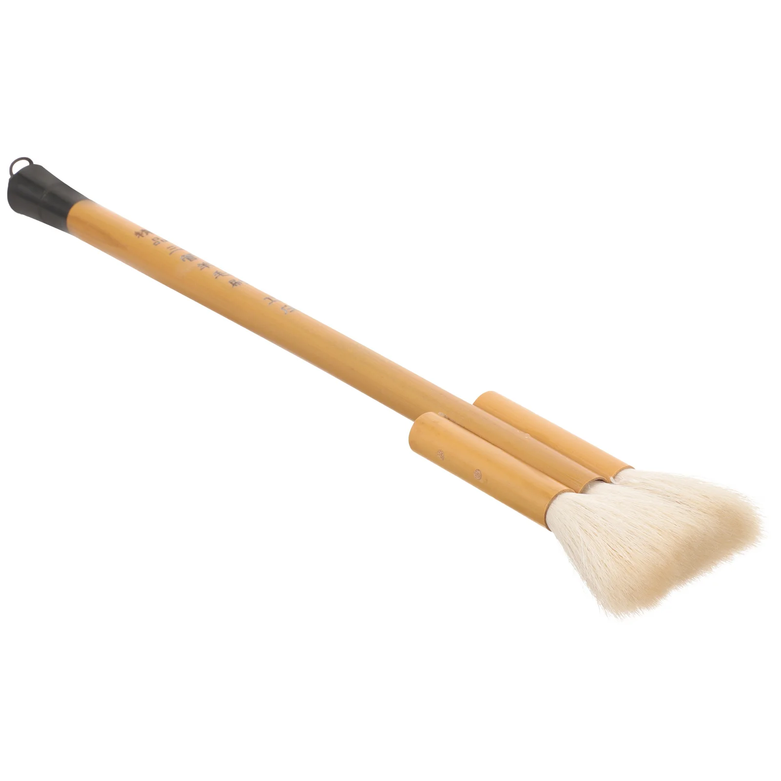 

Bamboo Handle Wool Paint Brush Flat Handle Comfortable Grip for Watercolor Painting Wall Use Watercolor Brush for Painting