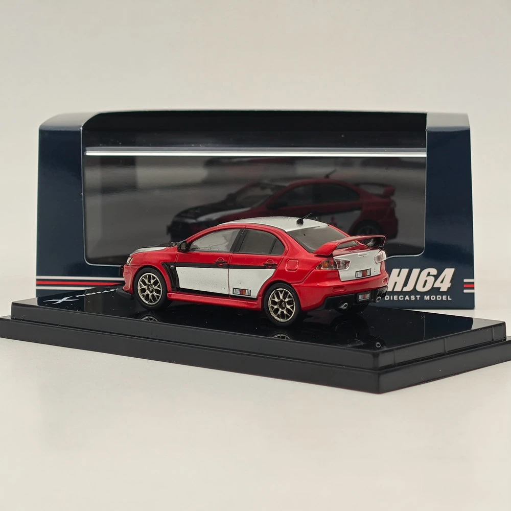 Hobby Japón 1/64 para Lancer Evolution X Ralliart Color (rojo) HJ644053RB modelos fundidos a presión coche colección limitada Auto Juguetes