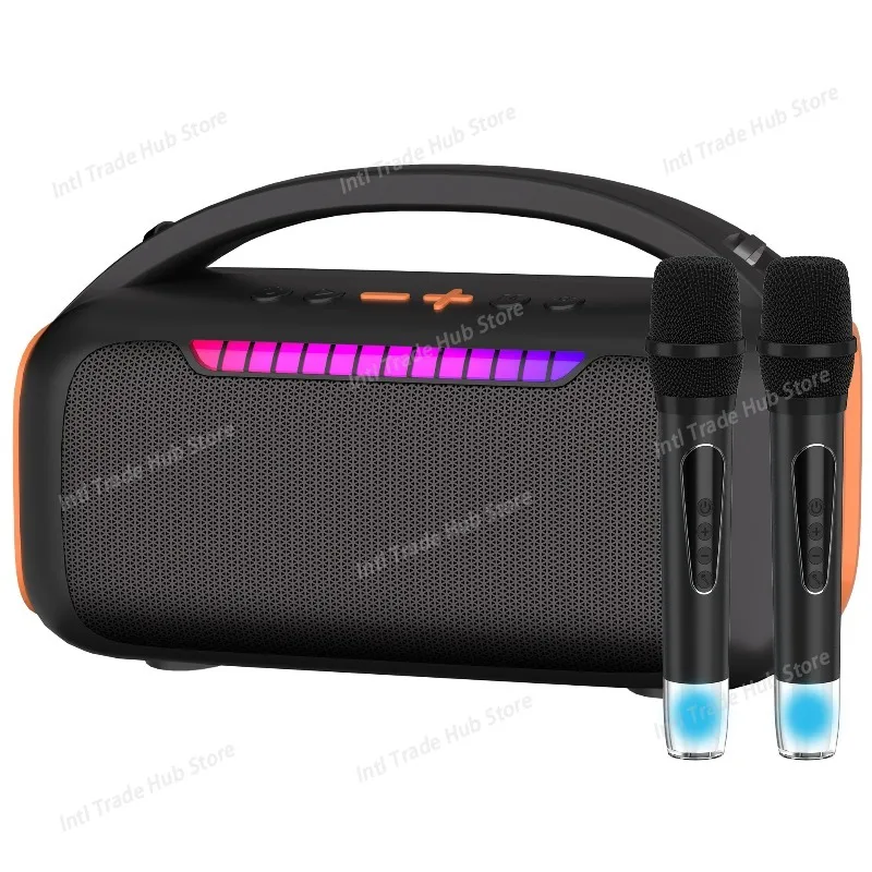 NR-8899W New High-power Home Wireless Dual-microphone Party Speaker Set, Professional Karaoke Audio System
