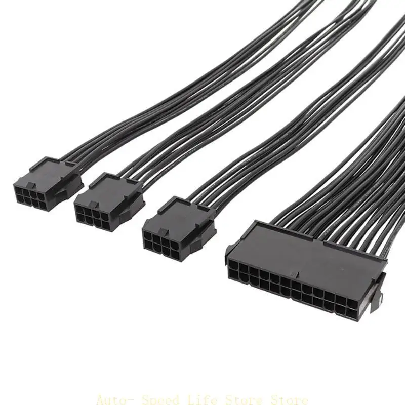 

02DA Computer Mainboard 24Pin Power Supply Cable with GPU 8Pin CPU 8Pins Power Cord