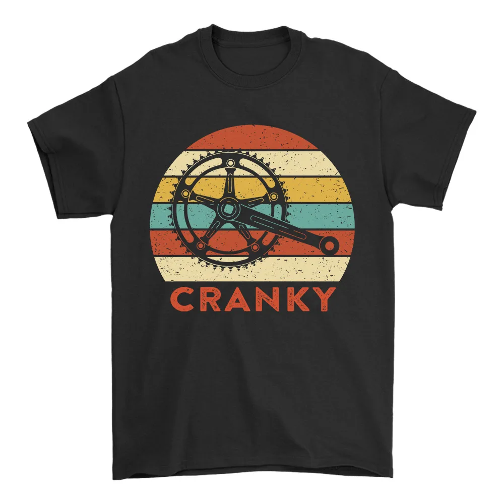 Cranky T-Shirt Bicycle Racing Triathlon Gift Biker Mountain Bike Funny Tee Shirt Y2K tops Unisex Summer Short Sleeve