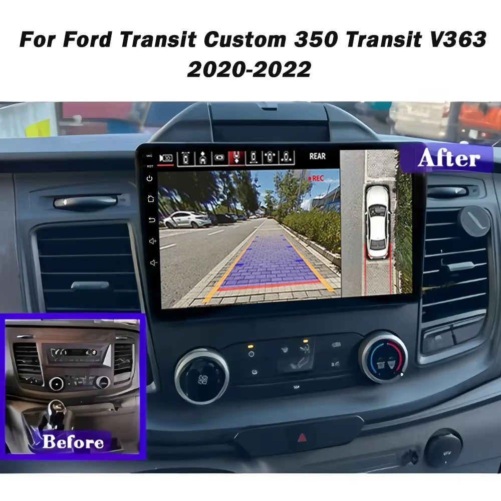 Android For Ford Transit Custom 350 Transit V363 2020-2022 Radio Multimedia Player Head Unit Navigation No 2Din Stereo Bluetooth