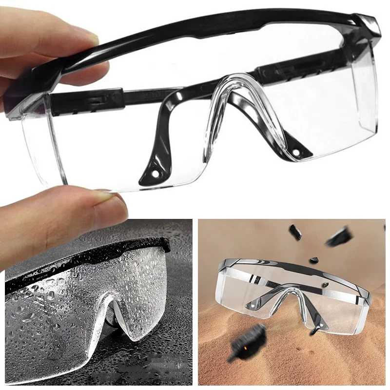 

1Pc Outdoor Safrty Goggles Universal Motorcycle Motorcross Riding Lab Dust Paint Industrial Anti-Splash Wind Dust Proof Glasses
