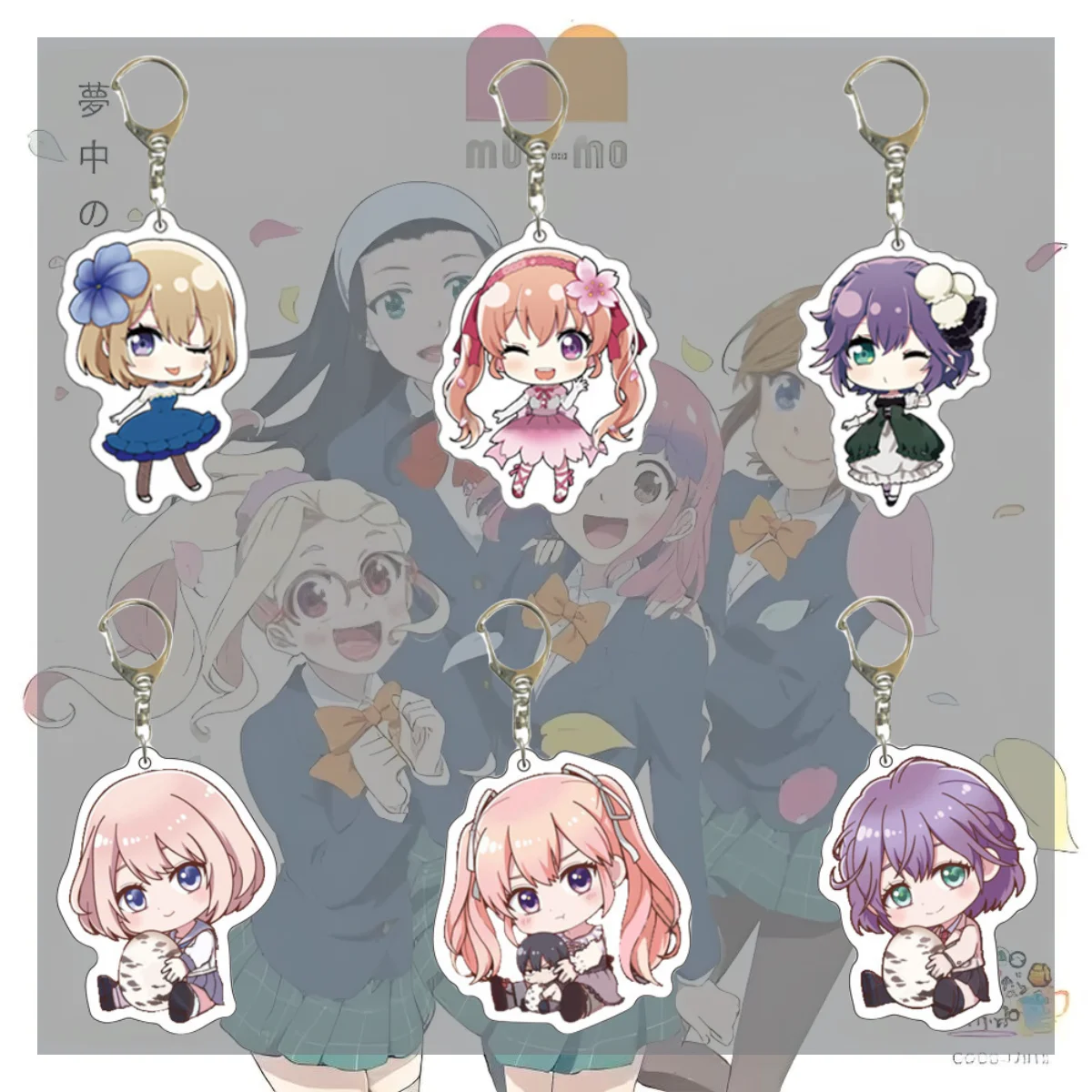 Anime  A Couple of Cuckoos Hayano Naguri Amano Erika Cosplay COSTUME Acrylic Key Chains Keyring Prop Xmas Gift
