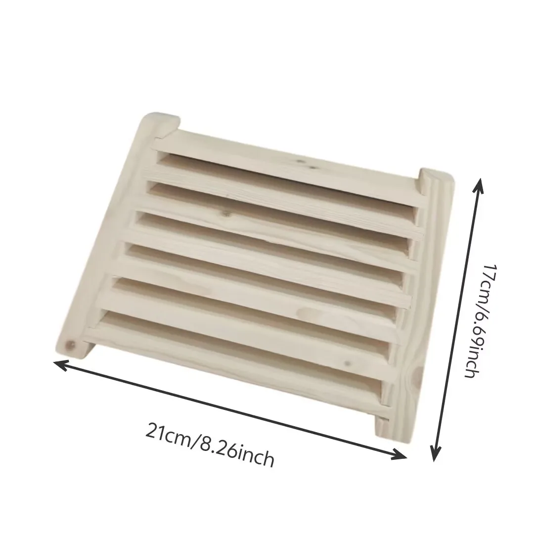 Air Vent Grille,Wood Ventilation Blinds Sauna Room Equipment Accessories