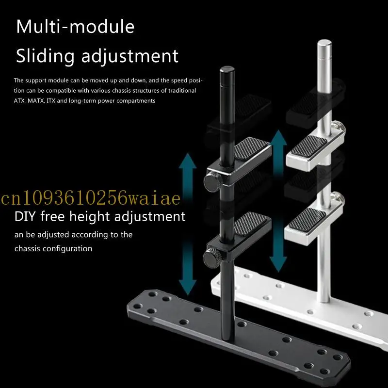 652f Aluminiumlegierung Grafik Video Stand Cooling Vertikale GPU -Support -Halterung