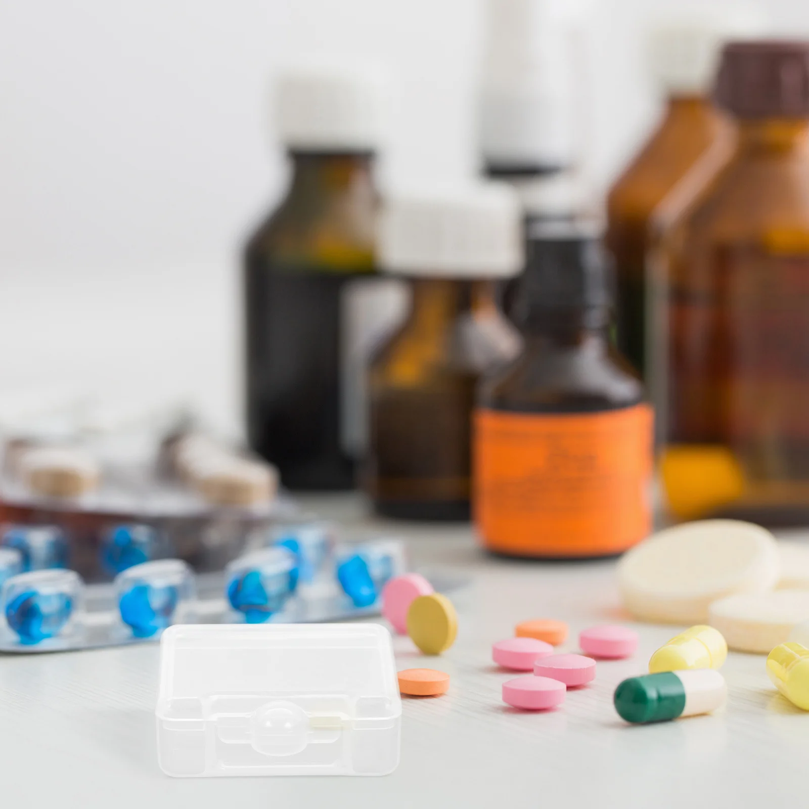 

3Pcs Stylish Practical Craft Organizer Box for Buttons Beads Small Items Compact Size Wear-Resistant Material Clear Storage