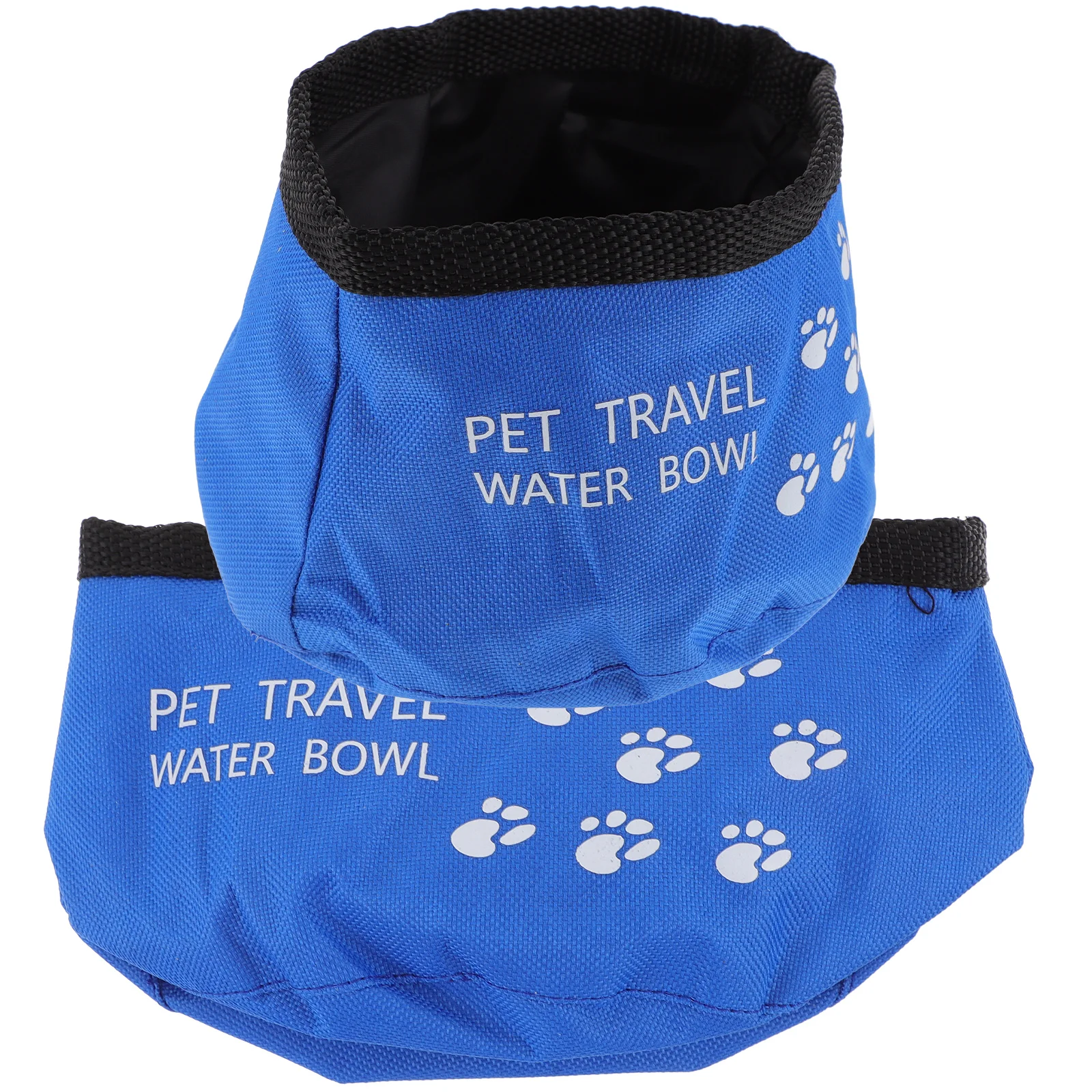 

2pcs Dog Bowl Waterproof Food Grade Oxford Cloth Foldable Portable Travel Pet Dish Cup For Cat Water Feeding Red