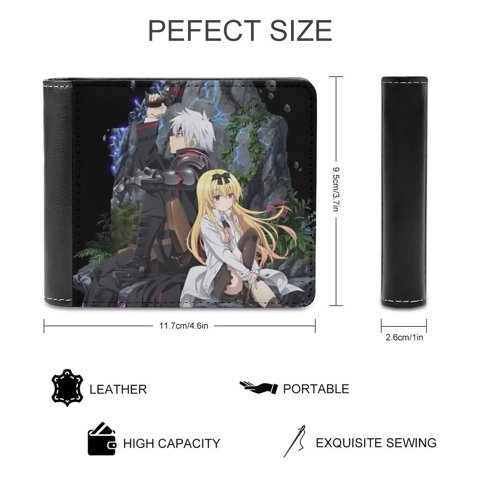 Arifureta From Commonplace To World's Strongest 3 Leather Wallet Men's Wallet Diy Personalized Purse Father's Day Gift