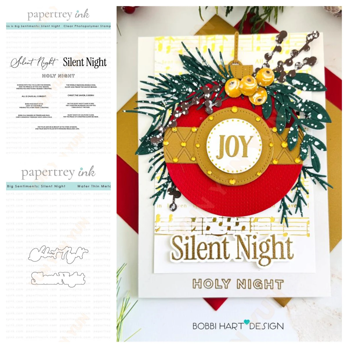 This Is Big Sentiments: Silent Night Die-Stamps Metal Cutting-A-set2 DIY Scrapbooking Christmas Greeting Card Gift 2025 New