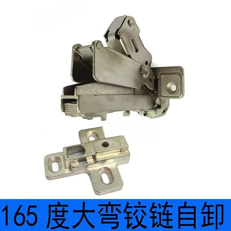 165‑180 Degree Spring‑Free Free‑Stop Concealed Cup Hinge No‑Force Positioning Cabinet Cupboard Door Hardware