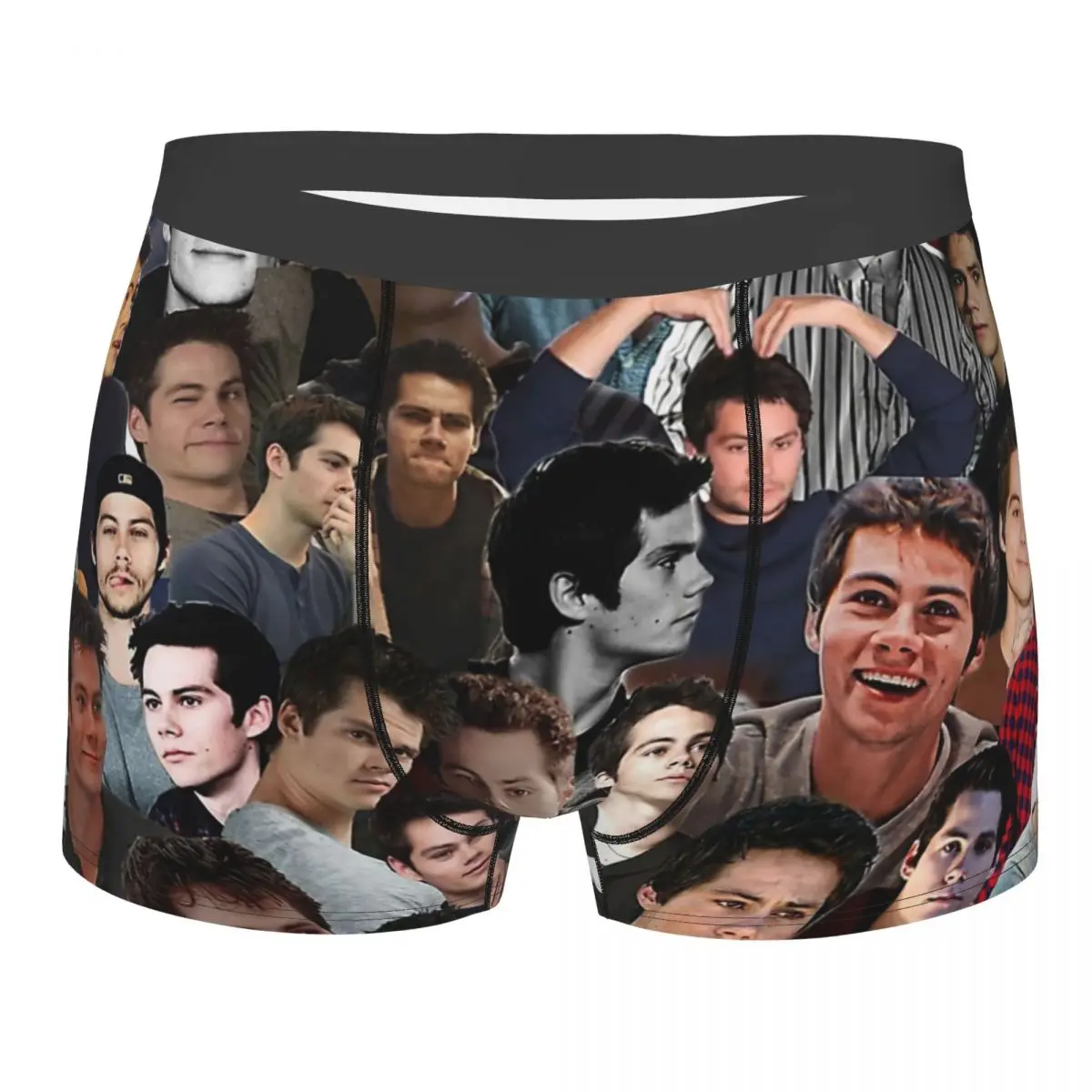 Dylan O'brien Collage Underpants Breathbale Panties Male Underwear Print Shorts Boxer Briefs