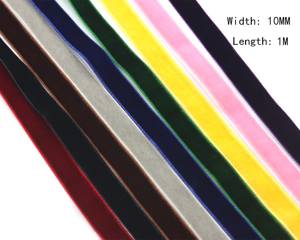 

1M Velvet Belt Multicolor Swan Velvet Belt DIY Collarbone Chain Choker Necklace Belt Decorative Accessories