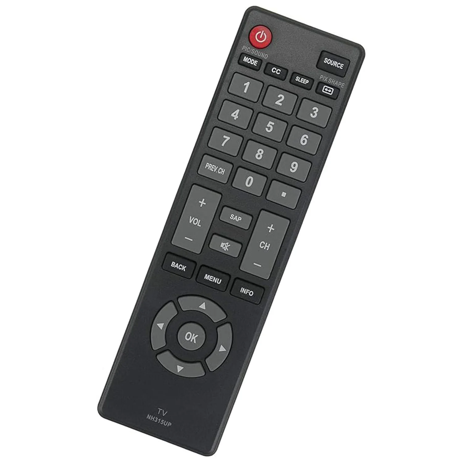 Replace Universal Remote Control NH315UP for Sanyo LED TV HDTV FW32D06F FW50D48F FW40D36F FW43D25F FW50D36F FW55D25F FW32D06F-B