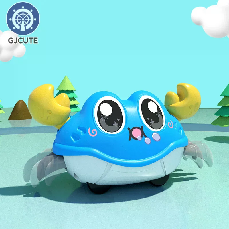 Kinderplezier Dubbele lus Hardlopen Cartoon Krab Ouder-kind interactie Traagheid Kruipspeelgoed Cadeaus voor jongens en meisjes