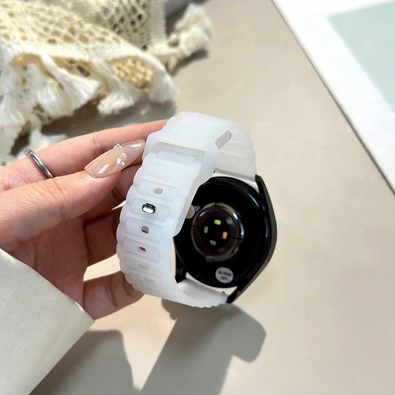 Cinturino 18mm 20mm 22mm per Samsung Galaxy watch 6/5/pro/4 Bracciale classico in silicone Huawei watch GT 4-2-2e-3-3 pro 46mm cinturini