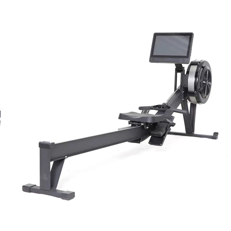 Rowing Machine 10 Level Adjustable Resistance Iron Alloy Water Rower with LED Display for Home and Gym Workouts