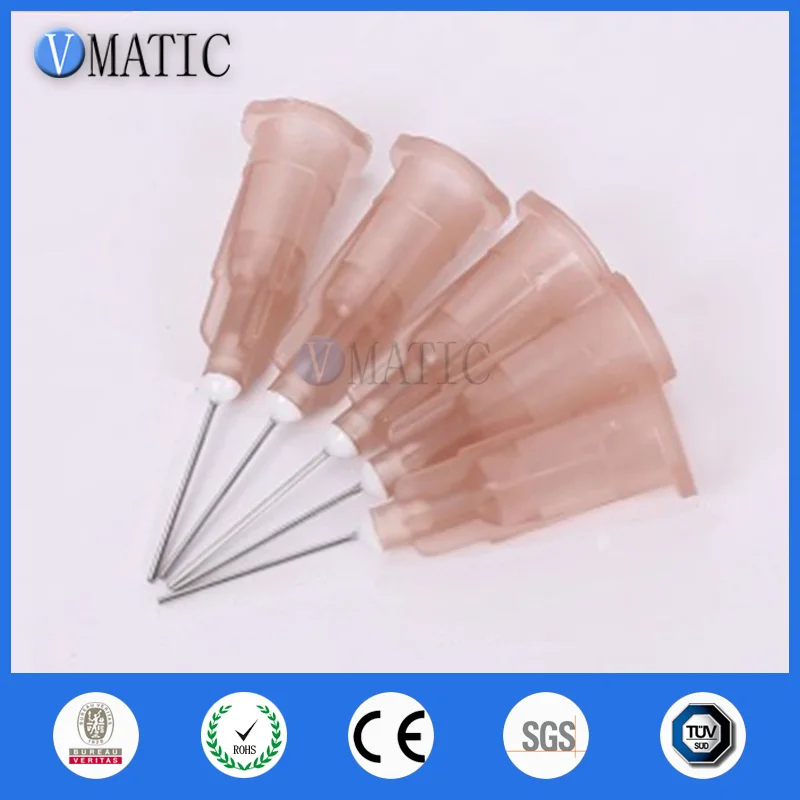 Free Shipping 1/2'' Inch Plastic 26Ga Stuck Stainless Steel Dispenser Liquid Adhesive Glue Syringe Needle Pack of 100