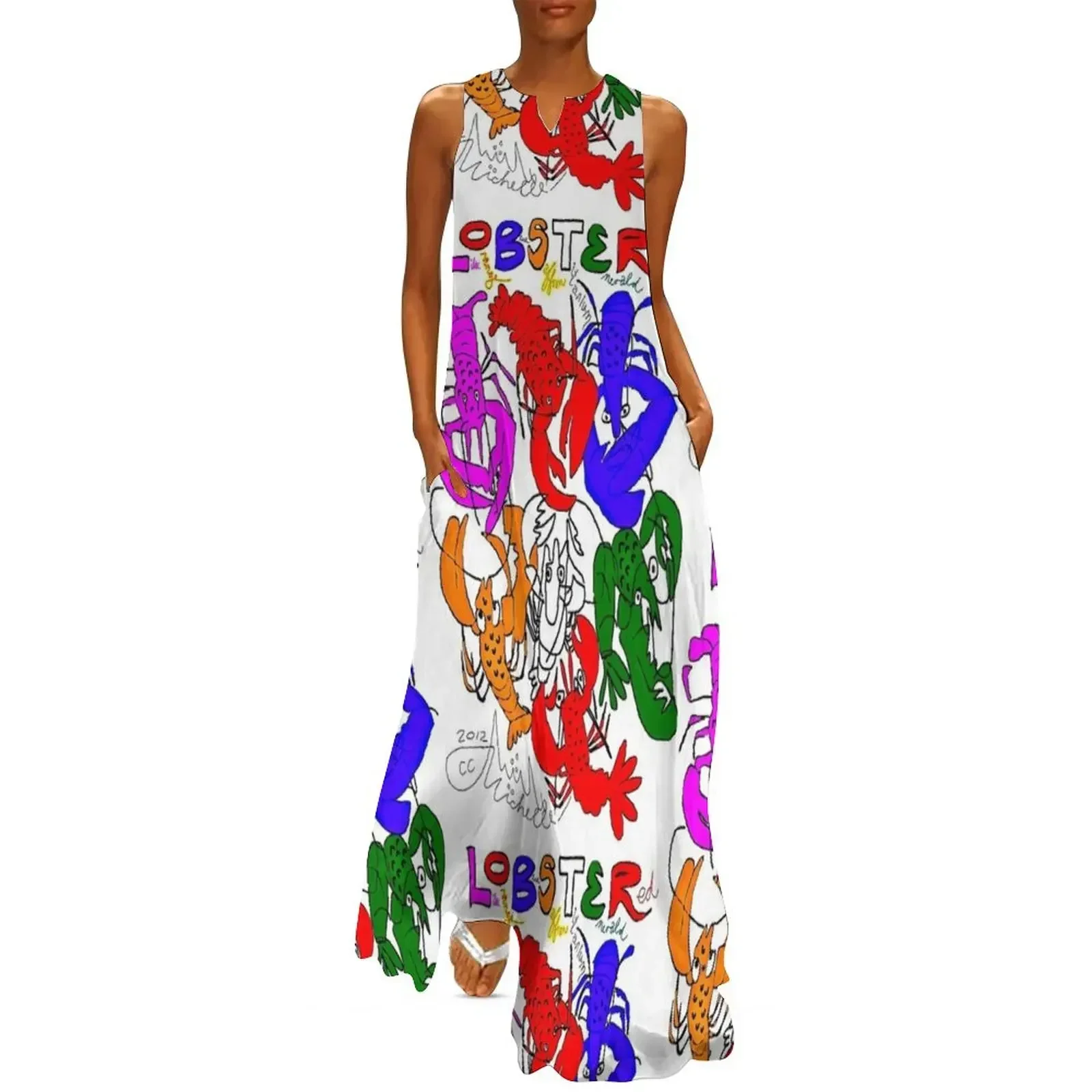 

Lobster! Long Dress Dresses gala birthday dress sensual sexy dress for women dresses for women