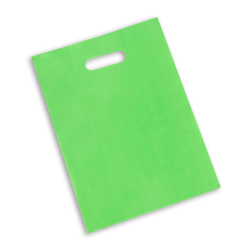 100 stuks op maat gemaakte plastic boodschappentassen met logo, gepersonaliseerde geschenkzakken voor kleine bedrijven, boetieks, beurzen, evenementen, feesten