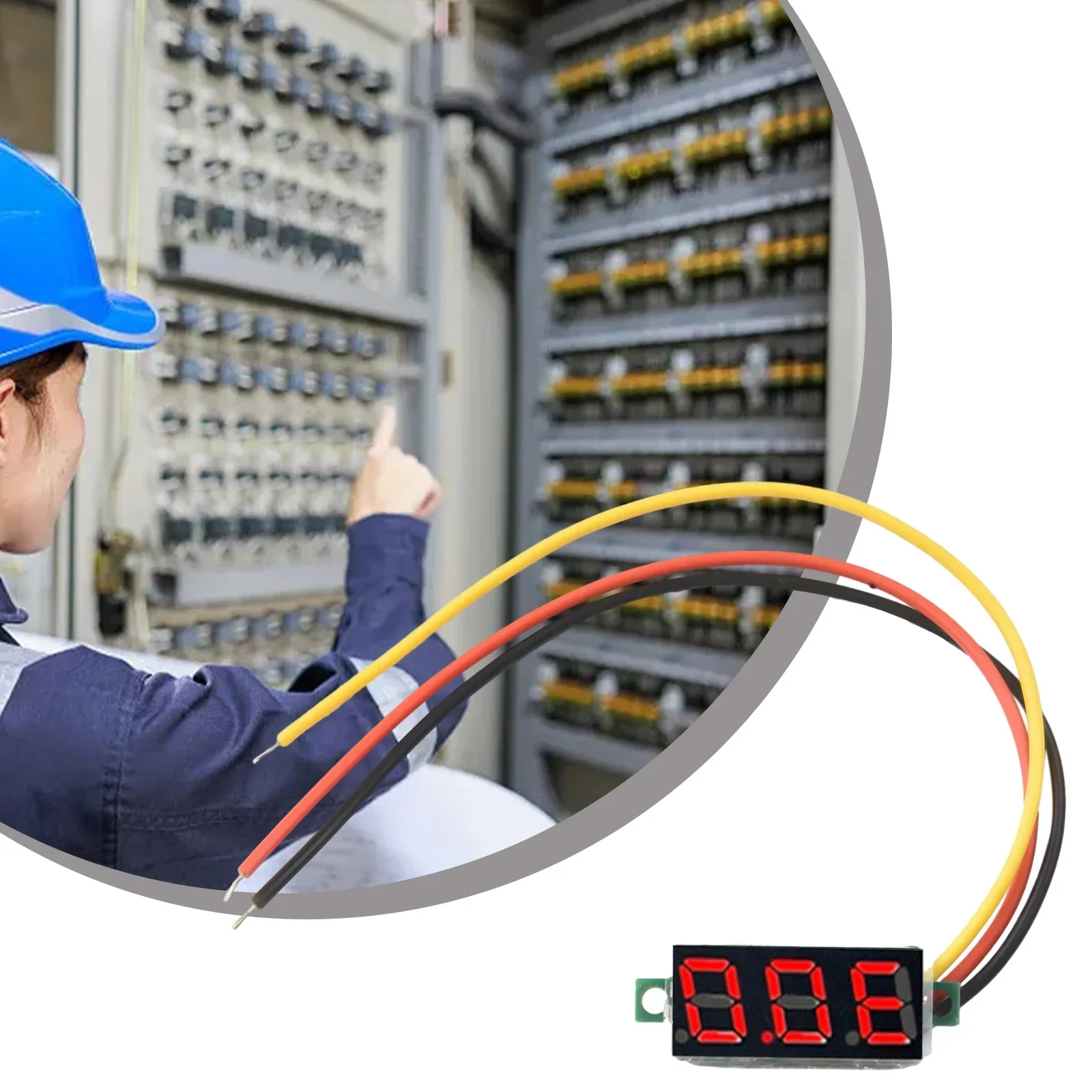 Mesa de exibição digital tensão led minimun proteção reversa 0.28 Polegada 100v dc voltímetro cabeça detectores digital 1pc