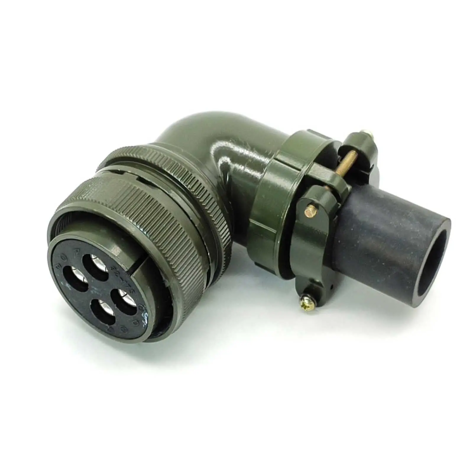  Military Spec Connectors MS3108A32-17S Right Angle 4 Pin Female Plug Contacts Solder Threaded 5015 Connector